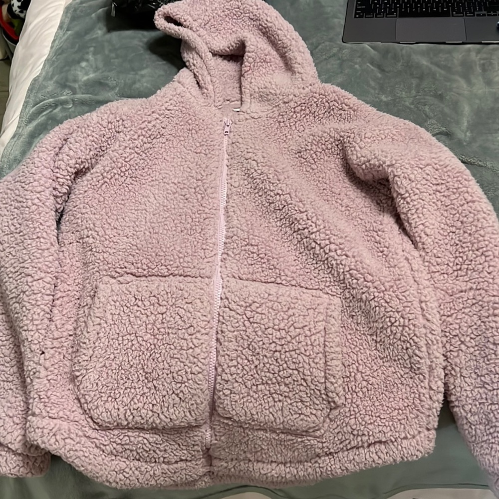 Cute pink Sherpa jacket